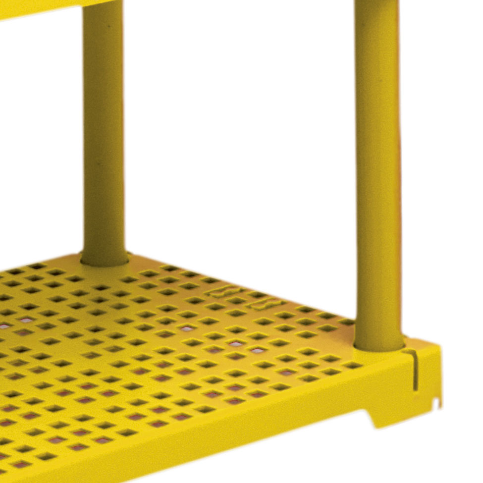 Estante CUBE com 5 Prateleiras Amarelo