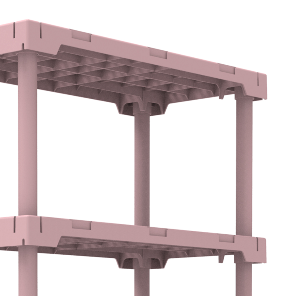 Estante Cube Calla Rose (167x82 cm)