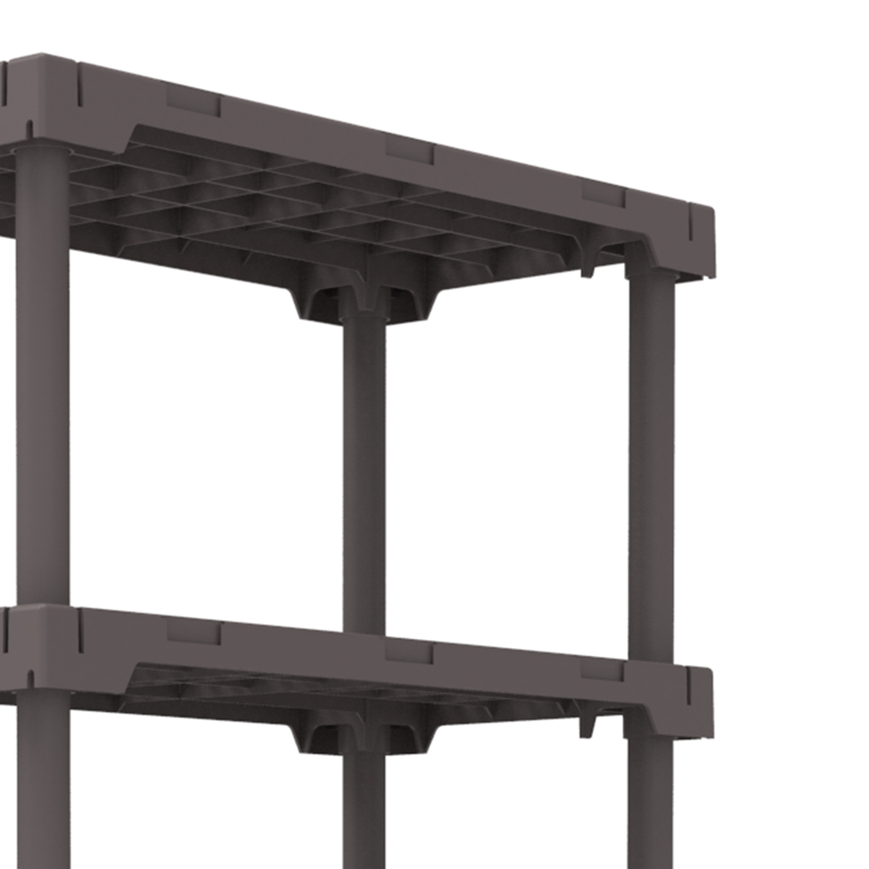 Estante Cube Cinza Mushroom (167x82 cm)