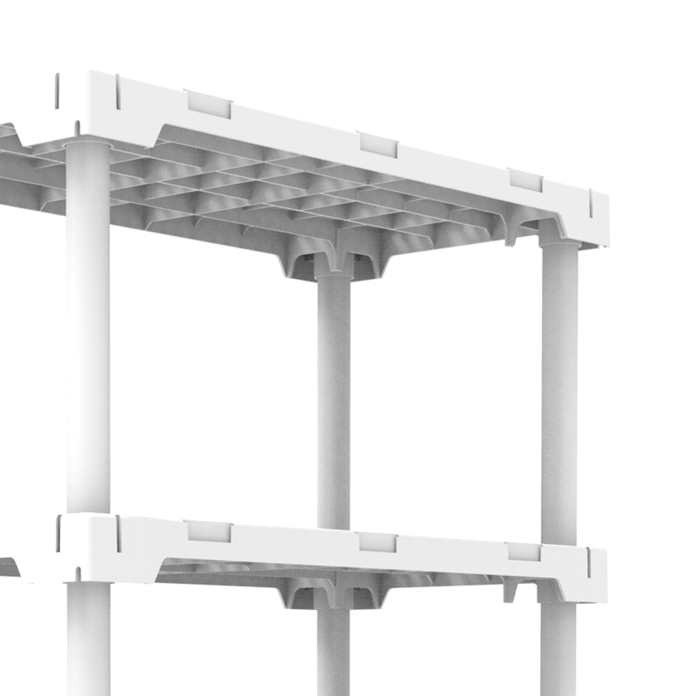 Estante Cube I Branca (127x82 cm)