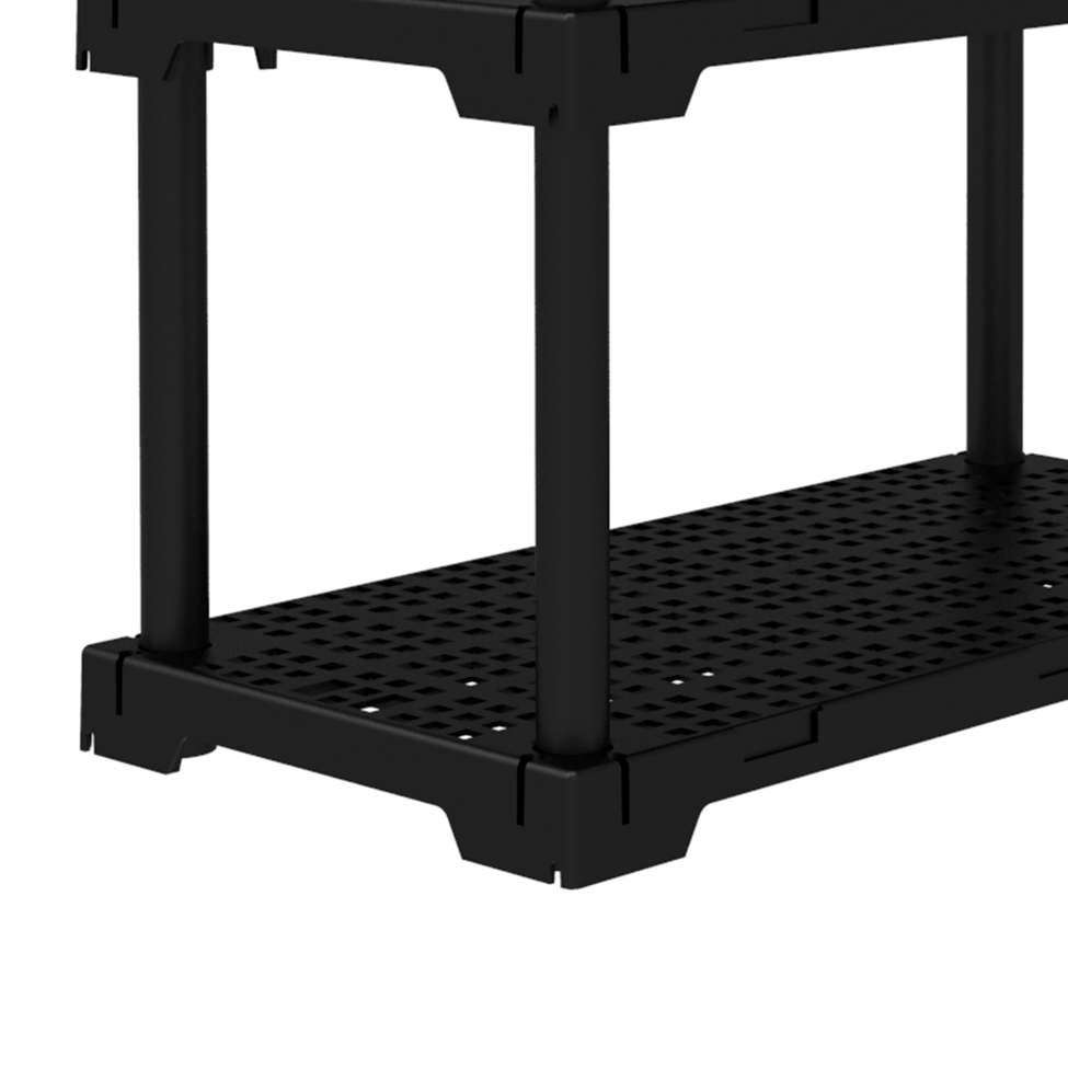 Estante Cube I Preta (127x82 cm)