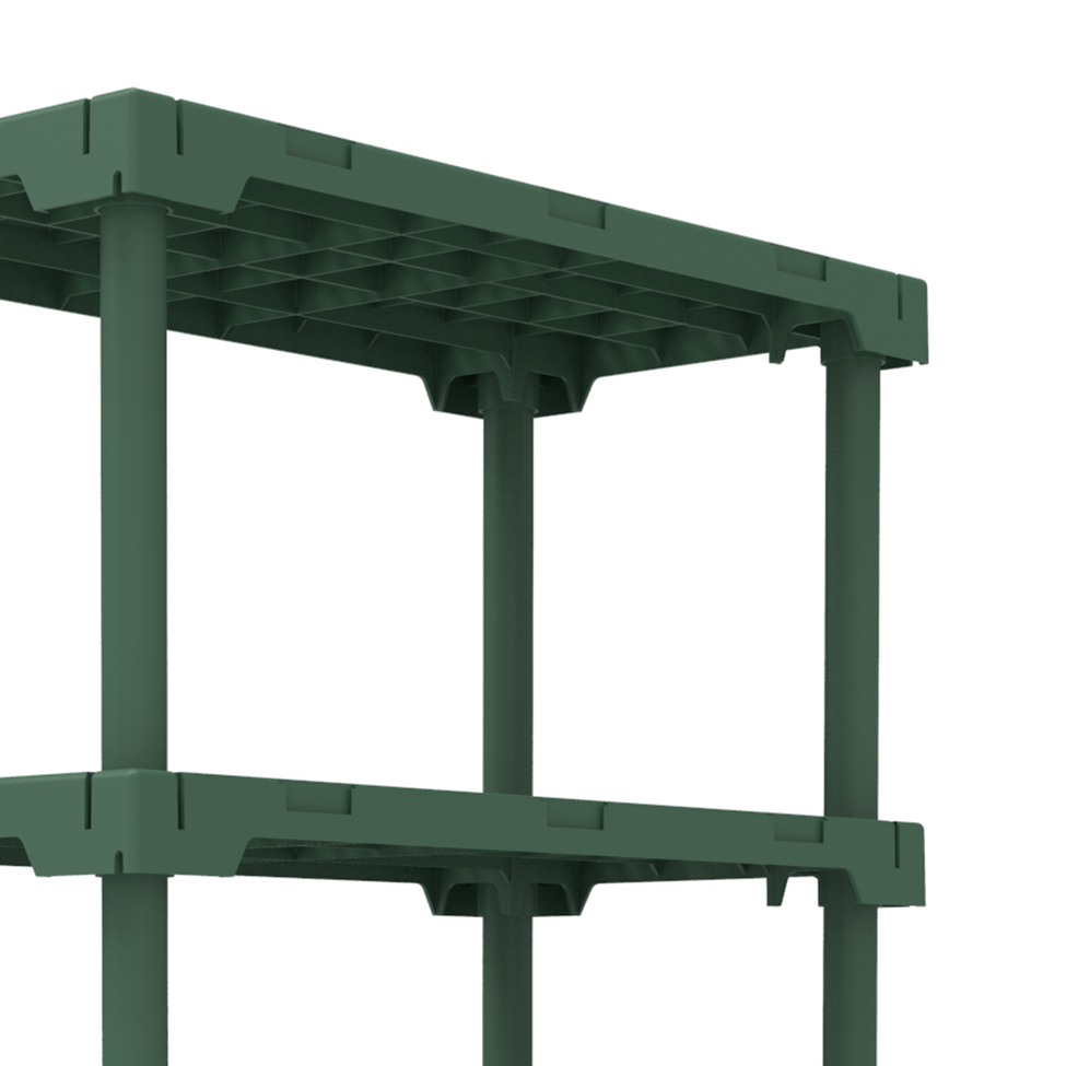 Estante Cube Verde Alecrim (127x82 cm)