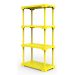 Estante Poly Com 4 Prateleiras Amarelo