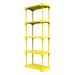 Estante Poly Com 5 Prateleiras Amarelo