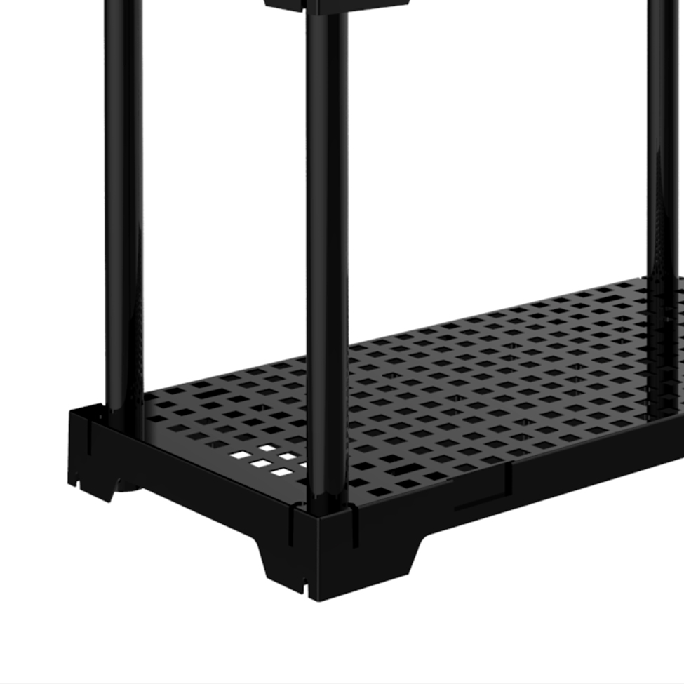Estante Poly Preta (127x75 cm)