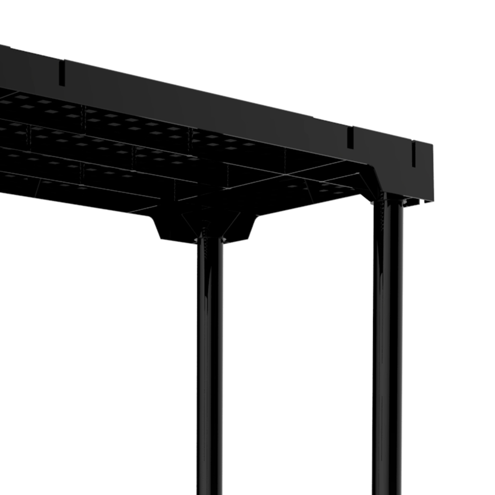 Estante Poly Preta (87x75 cm)