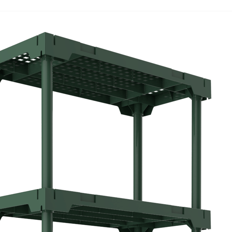 Estante Poly Verde Alecrim (167x70 cm)