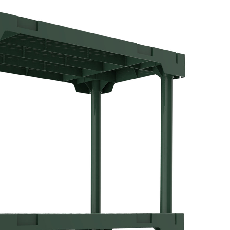 Estante Poly Verde Alecrim (87x70 cm)