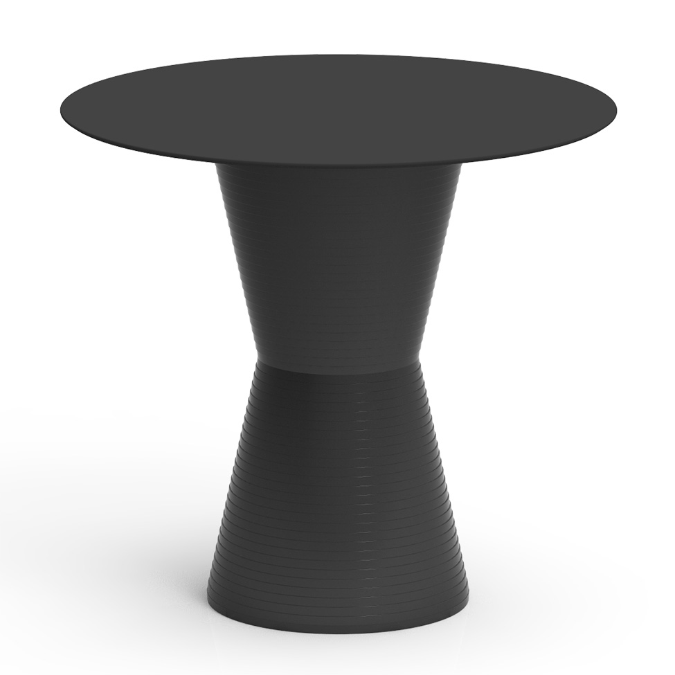 Mesa Lateral Redonda Dub Preta