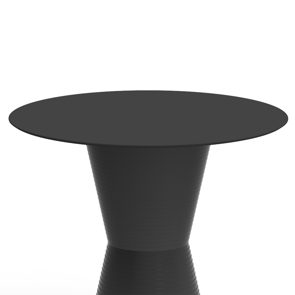 Mesa Lateral Redonda Dub Preta