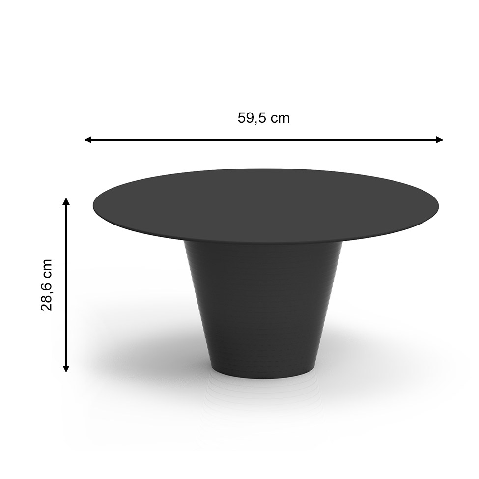 Mesa de Centro Fluo Preto