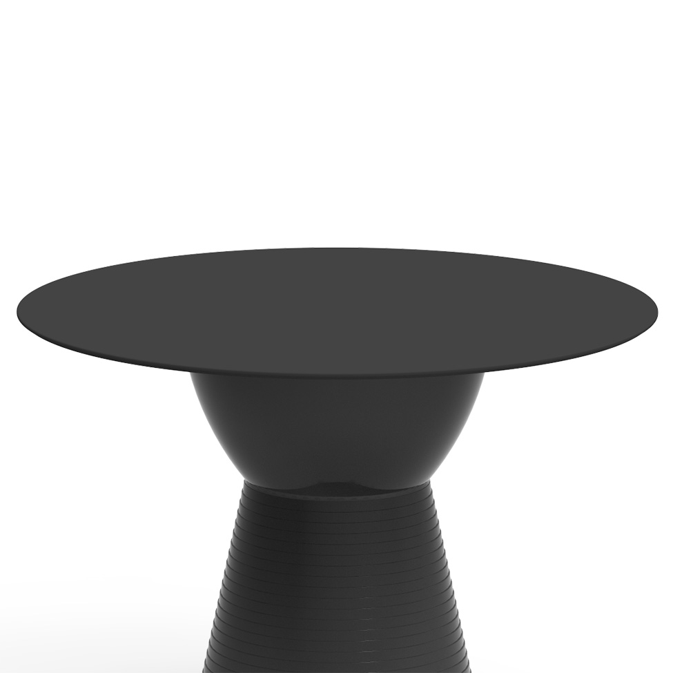Mesa de Centro Redonda Sili Preta