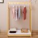Arara Cabideiro Infantil Madeira Guarda Roupas Montessoriana Sally Natural Branco