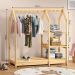Arara Cabideiro Infantil Montessori Madeira Natural Sally