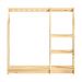 Arara Cabideiro Infantil Montessori Madeira Natural Sally