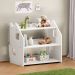 Armário Infantil Brinquedos Branco Organizador Madeira Yasmin