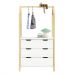 Cômoda Guarda Roupa Infantil Montessori Madeira 3 Gavetas Amira Branco Natural
