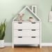 Cômoda Infantil Branco Montessori Madeira 3 Gavetas Elano