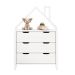 Cômoda Infantil Branco Montessori Madeira 3 Gavetas Elano