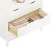 Cômoda Infantil Branco Montessori Madeira 3 Gavetas Elano