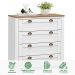 Cômoda Organizadora Madeira 4 Gavetas Bolton Branco Madeirado