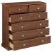 Cômoda Organizadora Madeira 6 Gavetas Paris Castanho