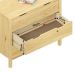 Cômoda infantil Montessori Madeira Casinha 3 Gavetas Elano Natural