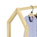 Cômoda infantil Montessori Madeira com Arara 3 Gavetas Amira Natural