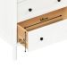 Cômoda para Quarto Madeira 6 Gavetas Moderna Apoana Branco