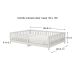 Cama Casal Infantil Grade Montessori Madeira Chão Branco Eva