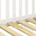 Cama Casal Infantil Montessori Branco Madeira Casa com Estrado Ravi