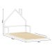 Cama Casinha Infantil Branco Madeira Montessoriana de Chão Eloa
