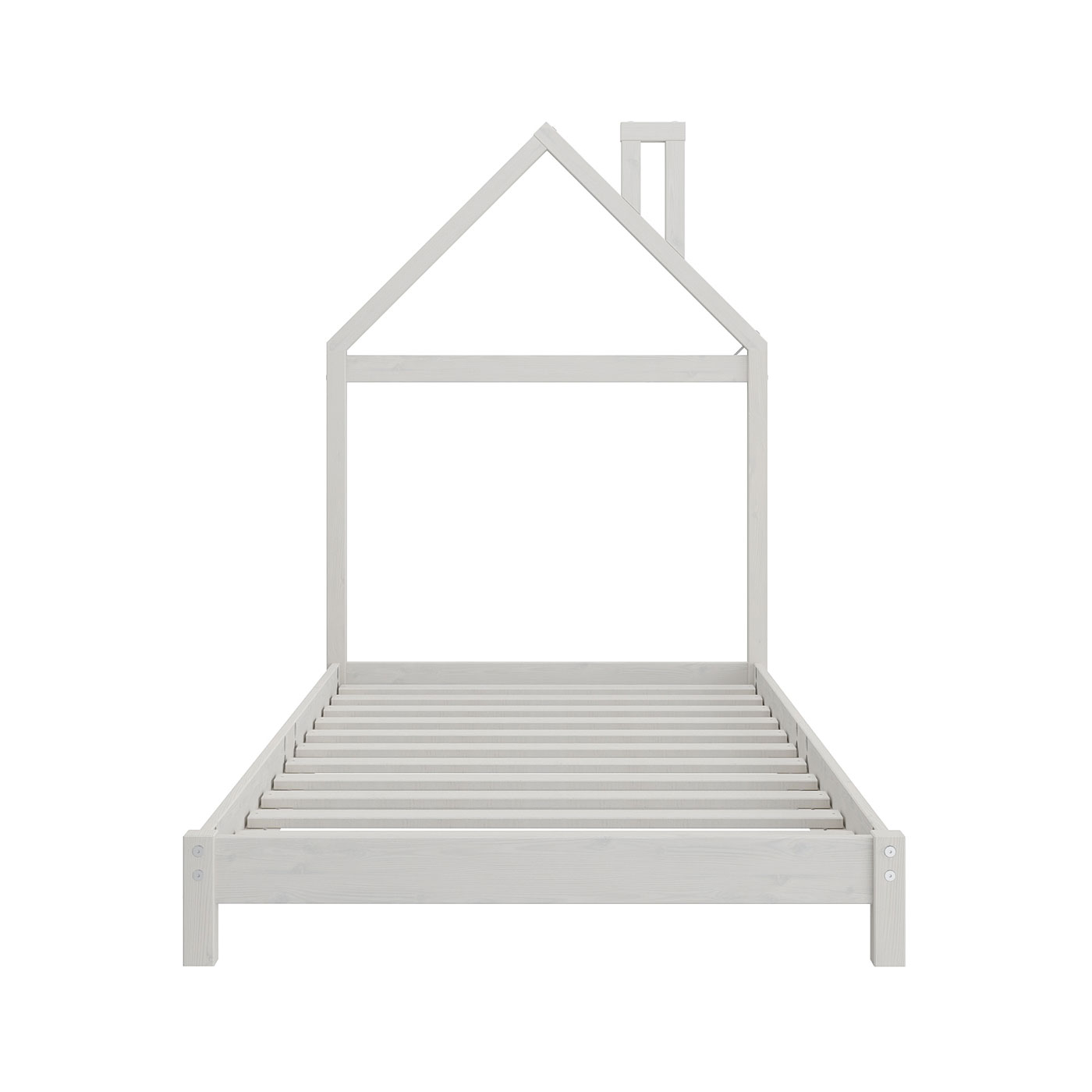 Cama Infantil Montessoriana de Madeira Maciça Liz Branco