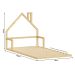 Cama Infantil Solteiro Madeira Montessoriana de Chão Eloa Natural