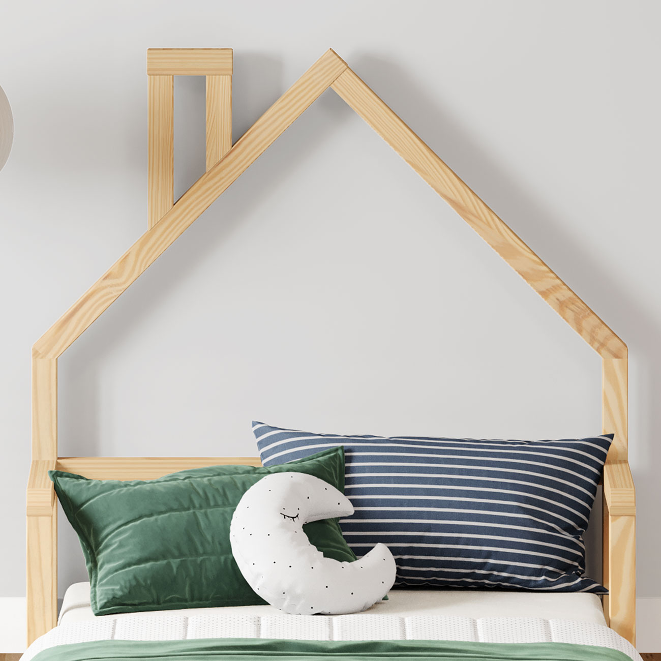 Cama Infantil Solteiro Madeira Montessoriana de Chão Eloa Natural
