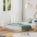 Cama Infantil Solteiro Madeira Montessoriana de Chão Eloa Natural