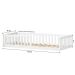 Cama Montessoriana Infantil Branco Grades de Proteção Lateral Gustavo