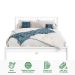 Cama Queen Casal de Madeira Maciça Moderna Apoana Branco