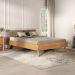Cama de Madeira Casal Futon Baixa Moderna Freijó Karri