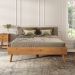 Cama de Madeira Casal Futon Baixa Moderna Freijó Karri