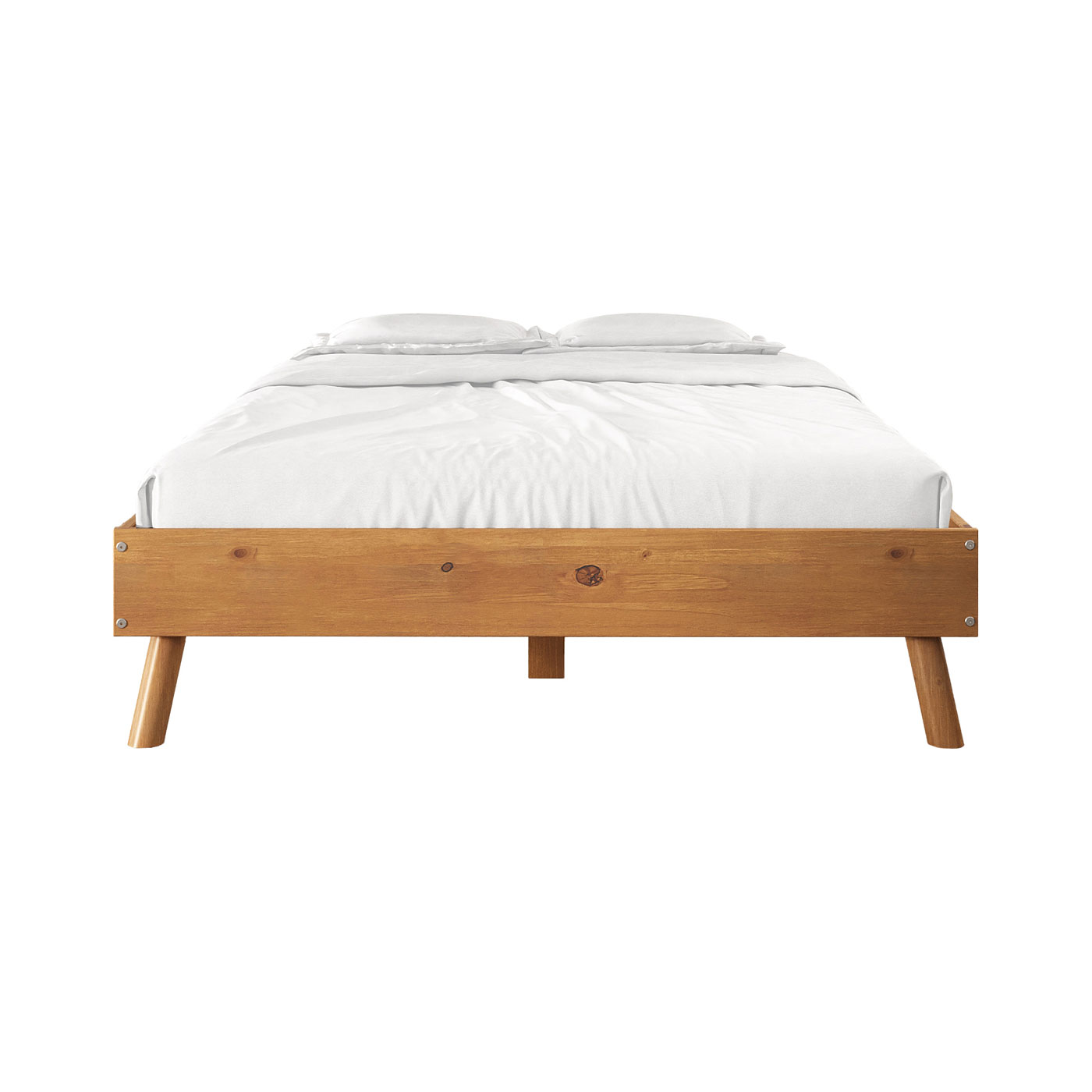 Cama de Madeira Casal Futon Baixa Moderna Freijó Karri