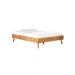 Cama de Madeira Casal Futon Baixa Moderna Freijó Karri