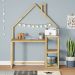 Escrivaninha Infantil Montessori Madeira 3 Prateleiras Nivia Natural