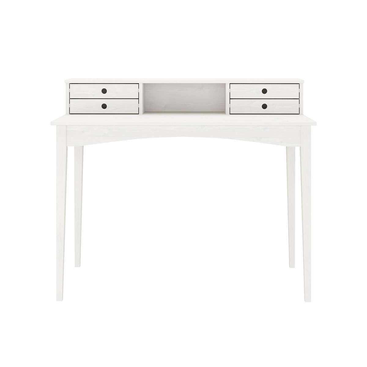 Escrivaninha para Quarto Retro Madeira 4 Gavetas Milano Branco