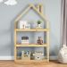 Estante Infantil Organizadora 3 Prateleiras Madeira Montessori Natural Lenise