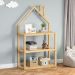 Estante Infantil Organizadora 3 Prateleiras Madeira Montessori Natural Lenise