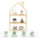Estante Infantil Organizadora 3 Prateleiras Madeira Montessori Natural Lenise