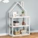 Estante Multiuso Infantil Branco 3 Prateleiras Madeira Montessori Lenise