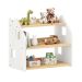 Estante Multiuso Infantil Organizadora Montessori Yasmin Natural Branco