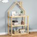 Estante Multiuso Quarto Infantil 3 Prateleiras Montessori Natural Branco Lenise